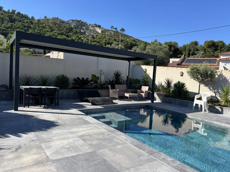Installation d'une pergola Bioclimatique en aluminium  à Carry-le-Rouet